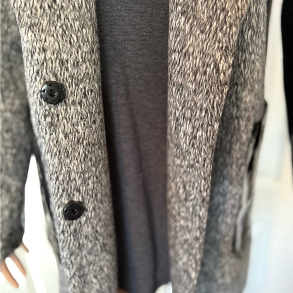 English Rose Charcoal and Black Trench Coat size: M/L - Picture 6 of 8